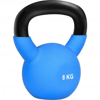 Pesa Rusa Homcom 8kg Hierro Fundido Neopreno Azul