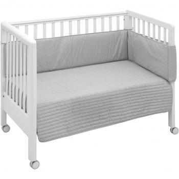 Cambrass Bouti Denim - Juego de colcha y protector, color gris