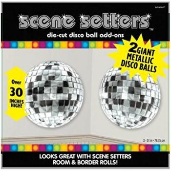 Set de 2 Pósters decorativos de Bolas de la Disco de 76,2 cm
