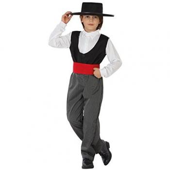 Disfraz de Torero Cordobés para Niños de 5 a 6 Años - Gris y Negro