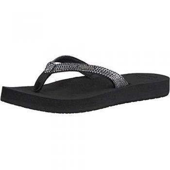 Reef Women's Star Cushion Sassy Black Sandals - Size UK 3