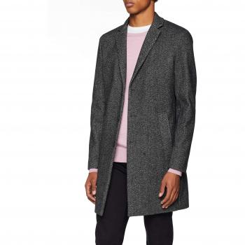 JACK & JONES PREMIUM Jprmorten Wool Coat STS, Abrigo para Hombre, Gris