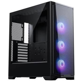 Caja PC Phanteks Eclipse G370A Midi Tower RGB Negra con Vidrio Templado y Soporte para E-ATX, ATX, mATX, Mini-ITX