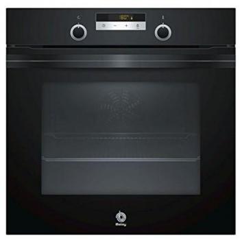 Horno Eléctrico Multifunción Pirolítico Balay 3HB5848N0, 71L, Cristal Negro y Acero Inoxidable