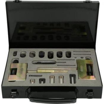 Remachadora para cadenas de distribución KS TOOLS 400.4605, 17 piezas, compatible con Mercedes, Chrysler y Jeep