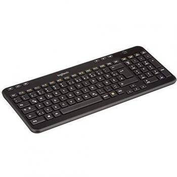 Logitech K360 Teclado Inalámbrico para Windows, Disposición QWERTZ Alemán - Negro