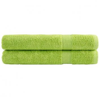 Toallas Premium SOLUND 2 piezas Verde 100x200 cm 600g/m²