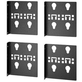 Soporte de Montaje Doble Ancho para PDU Easy Rack APC, Kit de 2 Pares, Color Negro