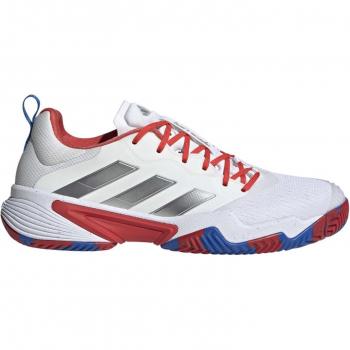 Zapatillas de tenis adidas Barricade FMT para hombre - Todas las superficies - Alto rendimiento - Blanco, Rojo