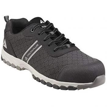 Zapato de seguridad Deltaplus Boston deportivo poliéster con refuerzo TPU suela sellada negro talla 43 S1P SRC