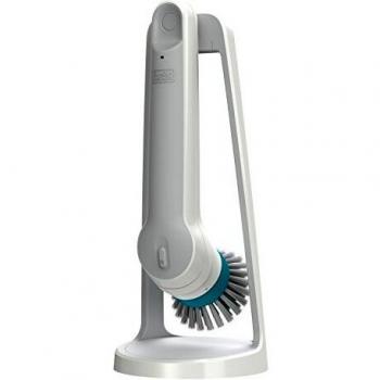 Black & Decker BHPC-110 Cepillo turbo de limpieza, Blanco y azul