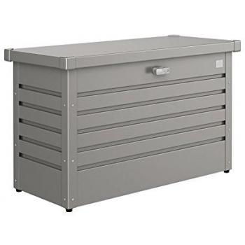 Biohort Gartengeräte 130 Tiempo de Ocio Caja de Almacenamiento contenedor, Metallic Cuarzo Gris, 134 x 62 x 71 cm