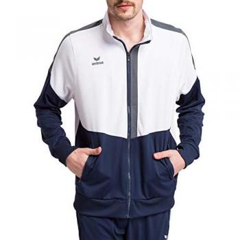 Erima Worker Squad Jacket - White / New Navy / Slate Grey - 3XL Male