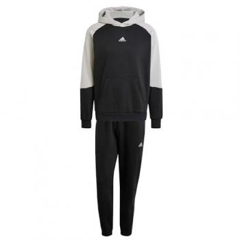 Chándal Adidas Sportswear Fleece Colorblock Negro y Gris para Hombre - Talla M