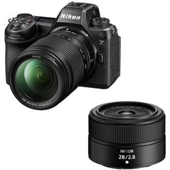Cámara Mirrorless Nikon Z6 III 24.5MP Full-Frame + Objetivos Z 24-200mm f/4-6.3 S y Z 28mm f/2.8