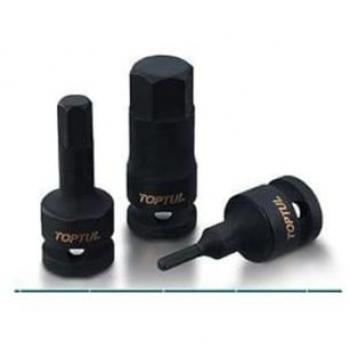TOPTUL KADH1614 Cubos insertables 60mm, 14mm (1/2) hexagonal, Acero Cr-Mo
