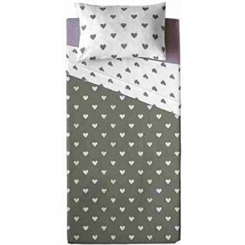 COOL KIDS Juego de sábanas Corazones Cama 105 cm