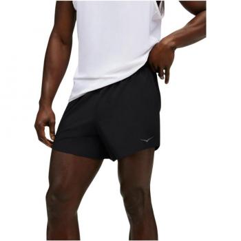 Hoka Glide 5' Shorts para mujer, color negro, tamaño M, con forro