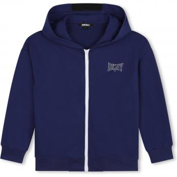 Sudadera con Capucha de Niño DKNY con Cremallera y Logo Trasero D60184