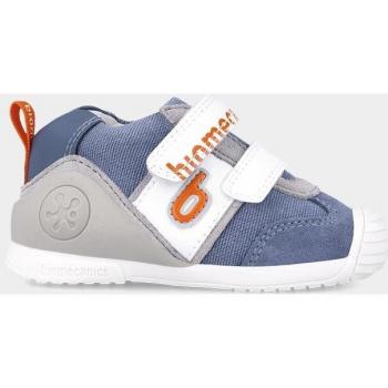Zapatillas de bebé niño tipo running bajas con cierre adherente Biomecanics 242131 Azul