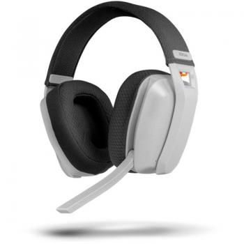 Krom Auriculares Gaming KANJI Inalámbricos Bluetooth USB 2.0 Diadema para PC/Mac/Nintendo Switch/PS4/PS5/Android Blancos con micrófono