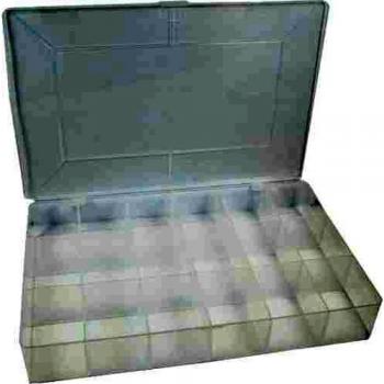 InLine 43009C - Caja vacía, 18 Compartimentos, Dimensiones: 273 x 186 x 41 mm