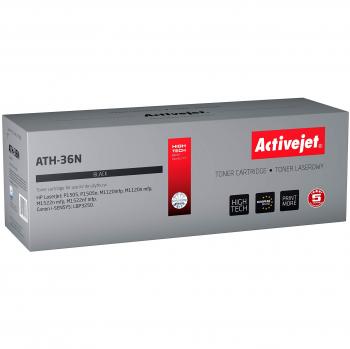 Tóner Activejet ATH-36N Negro Compatible para impresoras HP, rendimiento de 2000 páginas, compatible con modelos HP P1505 y M1120, nuevo al 100%