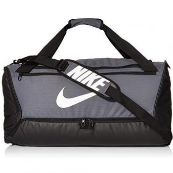 Nike Nk Brsla M Duff-9.0 Gym Bag, Unisex Adulto, Flint Grey/Black/