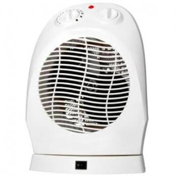 Calefactor Oscilante Zafiro 2000W con Aire Frío, Termostato Ajustable y Protección Antisobrecalentamiento en Plástico Antivuelco