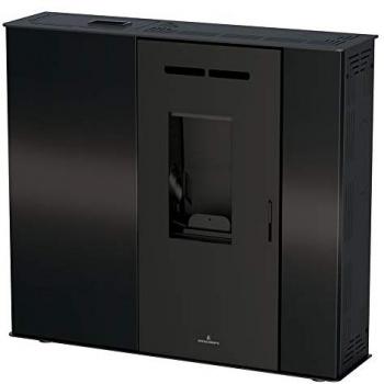 Estufa de Pellet Extraplana Color Marfil Modelo LUPE-MF de 9 kW
