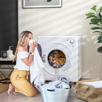 1500W Tumble Compact Laundry Electric Dryer, Stainless Steel Tub, 13.2 lbs Capacity