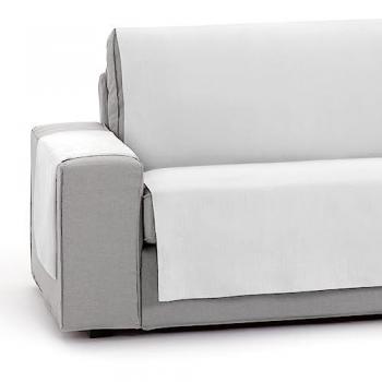 Cubresofá Royale 2 plazas color gris, adaptable para sofás de 120 a 170 cm, fabricado en algodón
