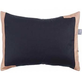 Home Concept Petals Cojín Decorativo Satén, Dorado 40.00x30.00x3.00 cm