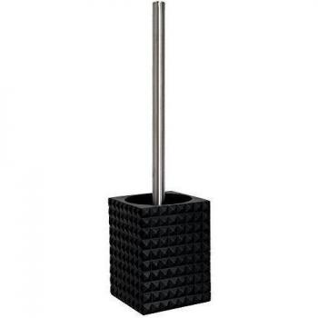 MSV Toilet Brush Kubik, Negro, 37 x 0,1 cm