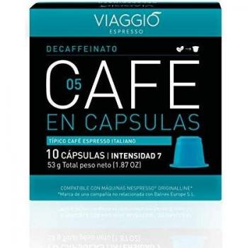 VIAGGIO ESPRESSO - 60 Cápsulas de Café Compatibles con Máquinas Nespresso - DECAFFEINATO