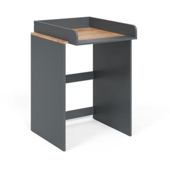 Armario para Lavadora Viktor, Antracita/Roble Dorado, 68 x 88.2 cm, 2 Piezas con Cambiador