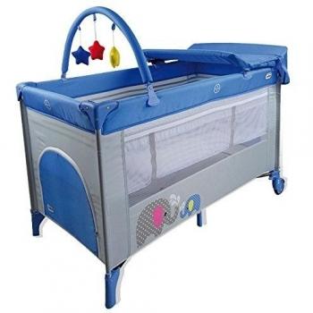 Asalvo 12845 - Cuna de viaje completa, diseño elefantes