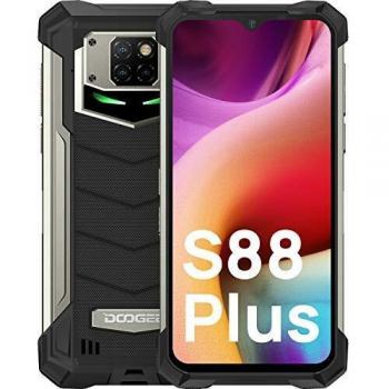 DOOGEE S88 Plus [2021] Móvil Resistente 10000mAh Batería, 8GB RAM+128GB ROM Moviles Antigolpes, 6.3” 1080P FHD, Cámara Triples 48MP+Cámara Frontal 16MP IP68 Smartphone, 24W Carga Rápida, LED/NFC