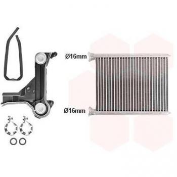 Radiador de calefacción VAN WEZEL 01016700 con intercambiador de calor interno