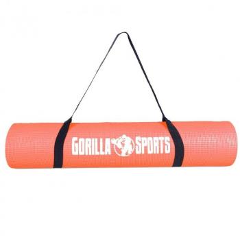 Gorilla Sports Esterilla de Yoga PVC 180x60 cm 0,5 cm Rojo