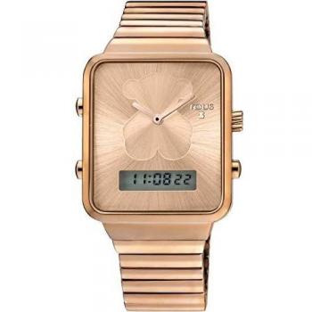 Tous ibear digital watch rose gold ionplated steel with tous summer gift bag