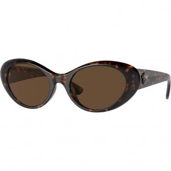 Versace VE4455U 108/73 Women's Sunglasses Tortoiseshell Size 53 Donna Rotonda Havana