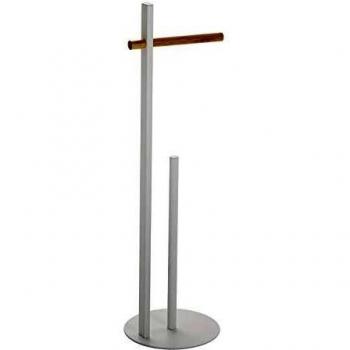 Versa 20330499 Portarollos de Papel higiénico Baño Blanco, Acero, 68 x 20 x 20,25 cm
