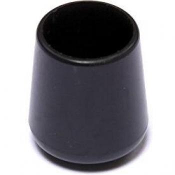 Brinox B75235N Contera Exterior Redonda Flexible, Negro, Diámetro 14 mm, Set de 50 Piezas