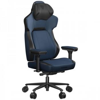 Silla Gaming ThunderX3 Core Azul con diseño ergonómico, reposabrazos ajustables, soporte lumbar, tapicería de cuero sintético, base resistente y ruedas de alta calidad para un deslizamiento suave