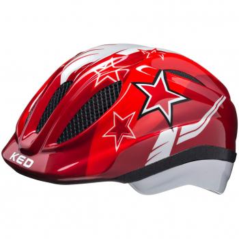 KED Meggy - Casco de Bicicleta Niños - Rojo Contorno de la Cabeza M | 52-58cm 2019