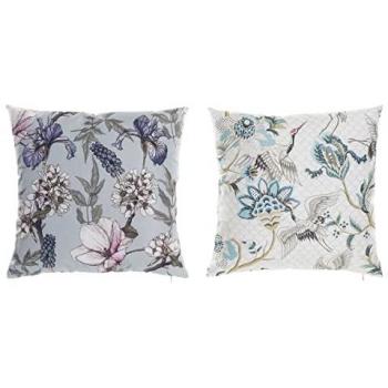 Cojín Shabby Chic Multicolor de Poliéster y Aluminio (45 x 10 x 45 cm) - Pack de 2 Unidades