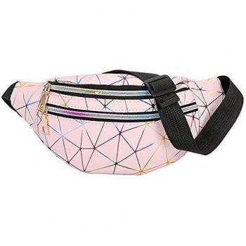 Estwell Riñonera Mujer Moda Riñonera Deportiva Viaje Bolso de Cintura Running Impermeable Riñoneras de Marcha Fanny Pack