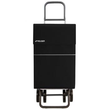 Carro de compra Rolser 2500LN 4 DML029 Negro, con estructura de aluminio ligero, capacidad para hasta 40 litros, ruedas grandes y resistentes, plegable para fácil almacenamiento, diseño ergonómico y resistente al agua