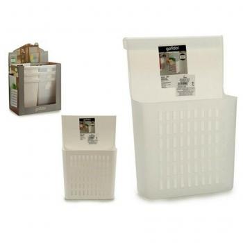 Cesta de almacenamiento para puertas de armarios de cocina GORGU - Estante colgante de cocina, organizador para puertas, porta utensilios para muebles, dimensiones 12.5 x 36 x 24 cm